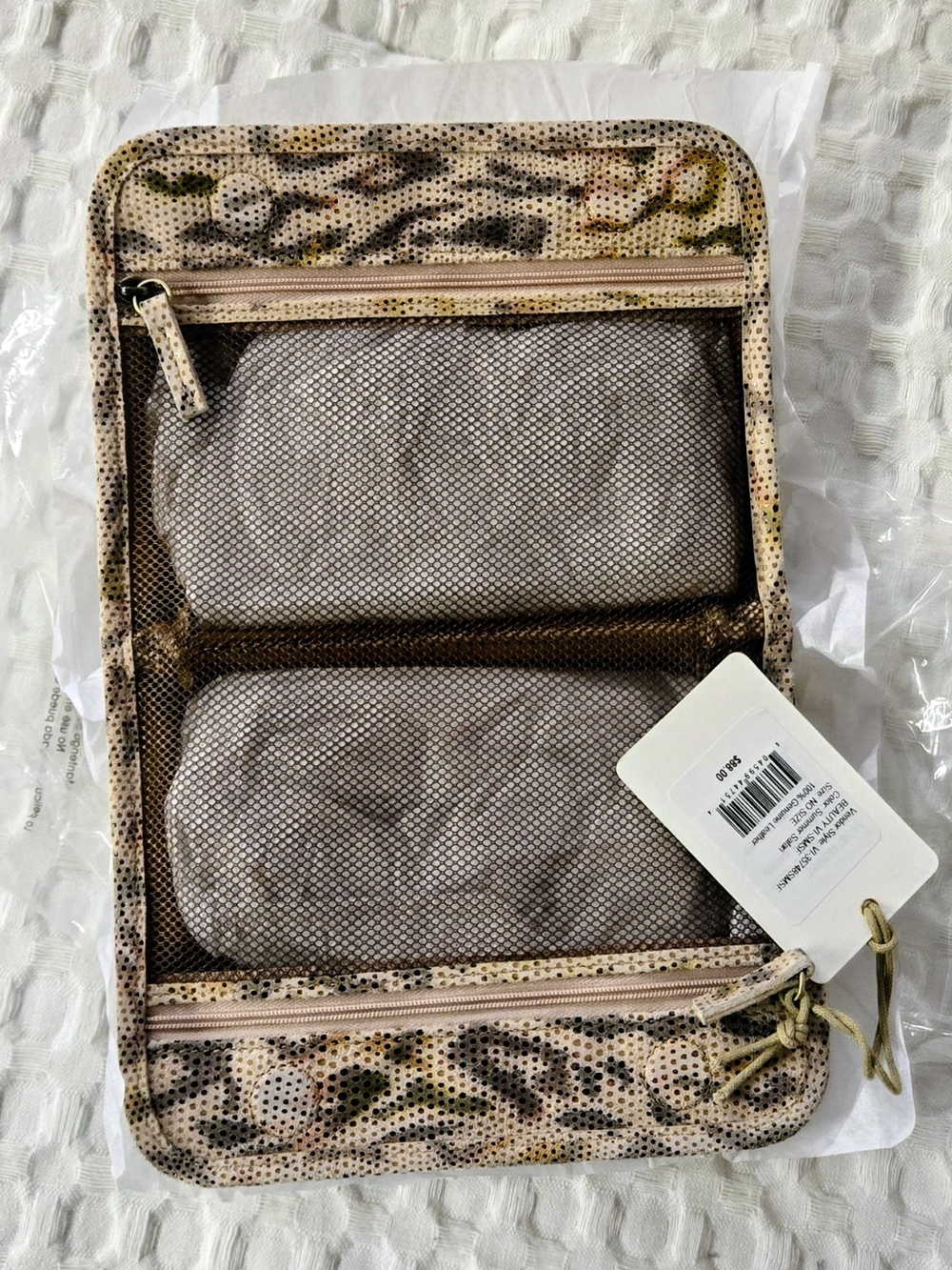 HOBO Taupe Buffed LeatherShoulder Tote with Leopard-Print Accessory 8pc Set Set - Picture 6 of 16